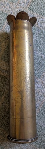 Wwi trench art vase - trench, 1917