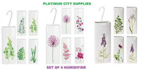Set white floral ceramic - set, of