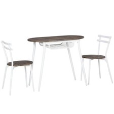 HOMCOM 3 Pcs Dining Table and