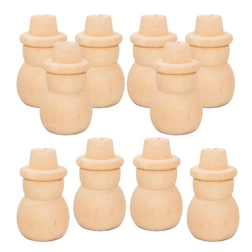 10x unfinished wooden peg - 10x,