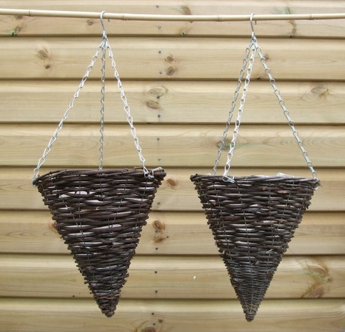 Inch coned wicker - x,