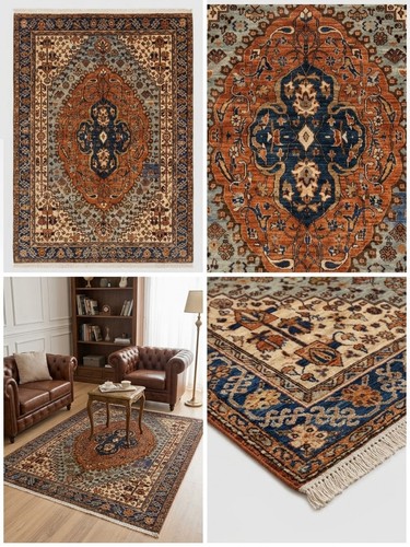 Handmade oriental afghan wool - handmade,