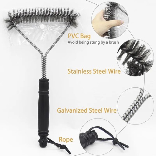Weber bbq grill cleaning - grill, brush