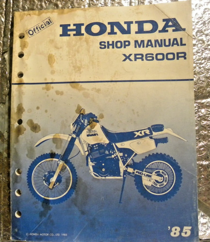 Factory honda xr600r 1985 - factory, shop