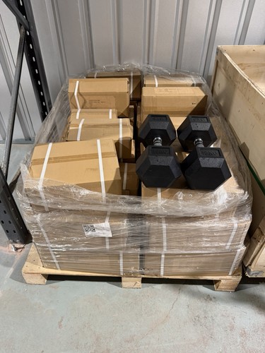 Brand new rubber hex dumbbell - rubber,