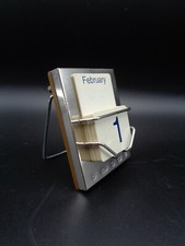 Solid Silver Framed Desk Calendar - Carr's of Sheffield 2000