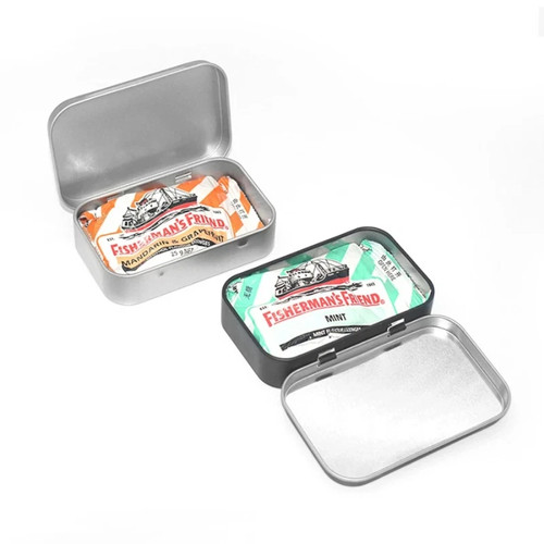 Small metal tin storage - metal,