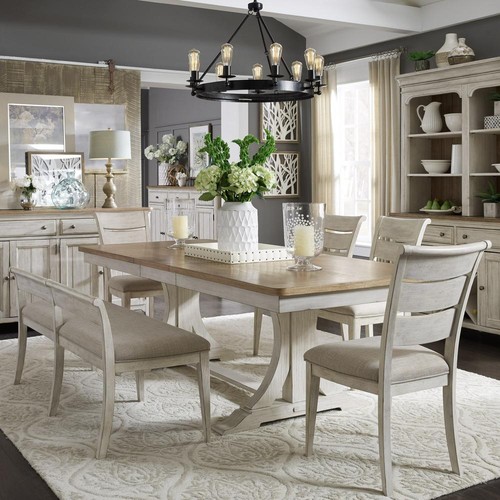 Optional piece trestle table - piece,