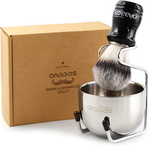 Synthetic badger shaving brush - synthetic,