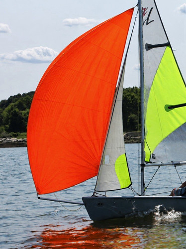 Feva spinnaker sail orange - feva,