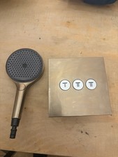 Hansgrohe Brass 3 Port Valve With Shower Mixer Head And Ibox