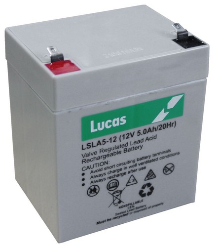 Lucas 12v 5ah battery - 4.5ah,