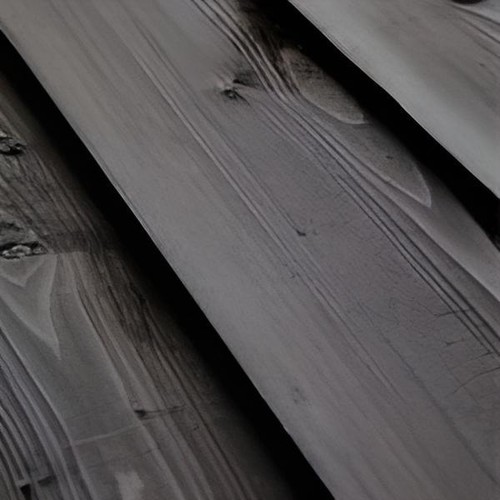Garden black painted feather - black,