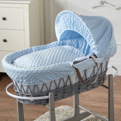 Baby moses basket blue - basket,