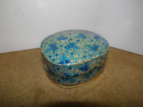 Vintage circular paper mache - vintage,