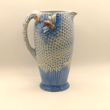 Vintage Burleigh Ware Bee & Honeycomb Hand-Painted Jug 1930s Art Deco Antique