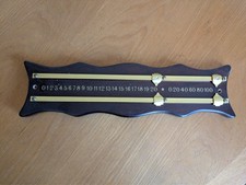 Vintage Mahogany and Brass Snooker Scoreboard