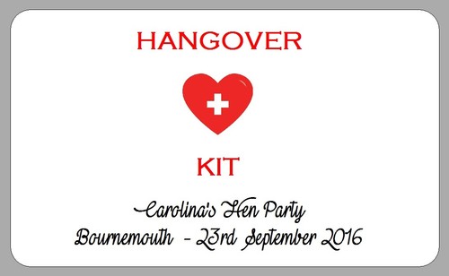Personalised hangover kit - personalised,