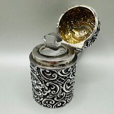 Antique Victorian Solid Silver Scent Perfume Bottle - Henry Matthews 1876