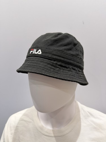 Fila bucket hat black cotton - fila,