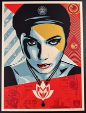 Shepard Fairey “Oil Lotus