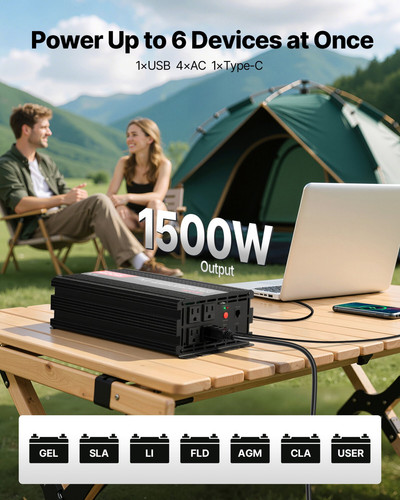 Vevor 1500w power inverter - vevor,