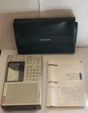 Sangean ATS 909 World Radio Receiver Portable Automatic Tuning w/ Case & Manual
