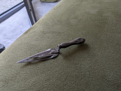 Antique sterling silver trowel - antique,