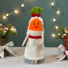 KNITTING PATTERN - Christmas Wedding Katie the Carrot inspired 20 cms doll Kevin