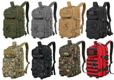 Small Molle Tactical Army Assault Pack 28 Litre Daysack Rucksack Cadet Bag MTP