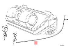 Genuine BMW 114 E12 E21 Emission Control Air Pump Vacuum Hose OEM 11747797082