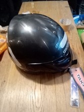 TAKACHI  TK-15 OPEN FACE HELMET METALLIC GLOSS BLACK  XL 