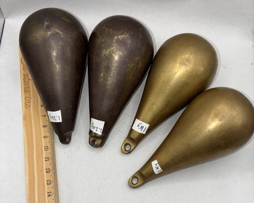 Job lot vintage brass pear - lot,