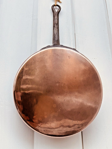 Heavy vintage copper frying - heavy,