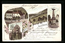 Lithograph Neckargerach, Hotel