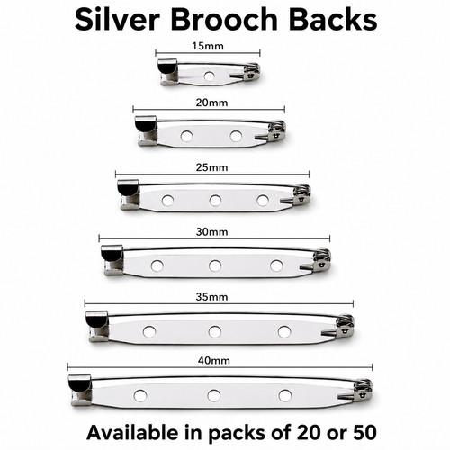 Steel brooch back pins - brooch,