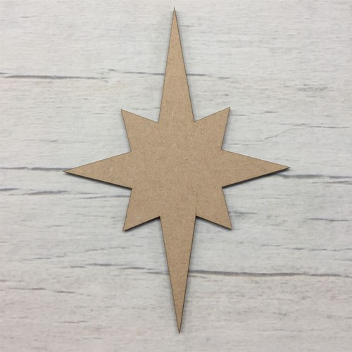 Star mdf wood hearts stars - 3,