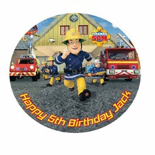 FireMan Sam Cake Topper Edible
