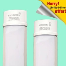 4FT 5FT 6FT LED BATTEN STRIP LIGHTS TUBE GARAGE CEILING MOUNT Cool White