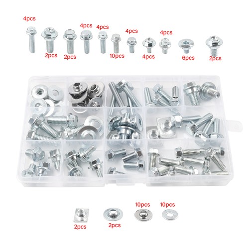 70pc body bolt kit fasteners - bolt,