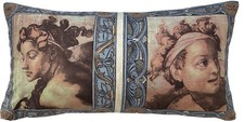 Roman Sculptures Cushion Cover Timney Fowler Fabric Studies Grey Printed