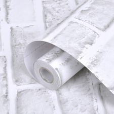 10M White Brick Self Adhesive