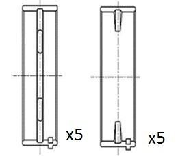 Crankshaft bearing fits alfa - crankshaft,