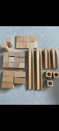 Wooden marble run kit genuine - run,