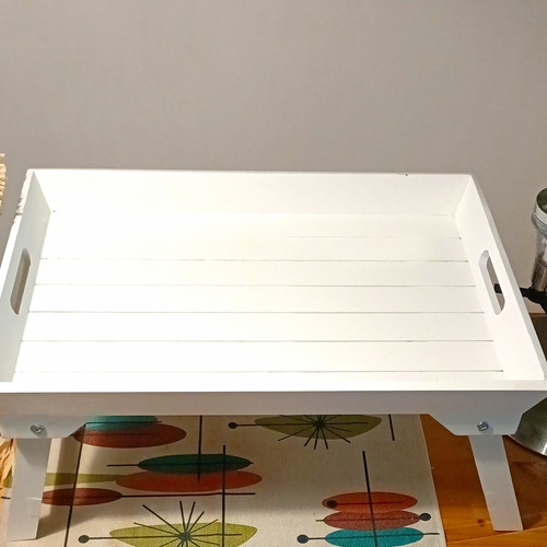Dunelm large white - white, wood
