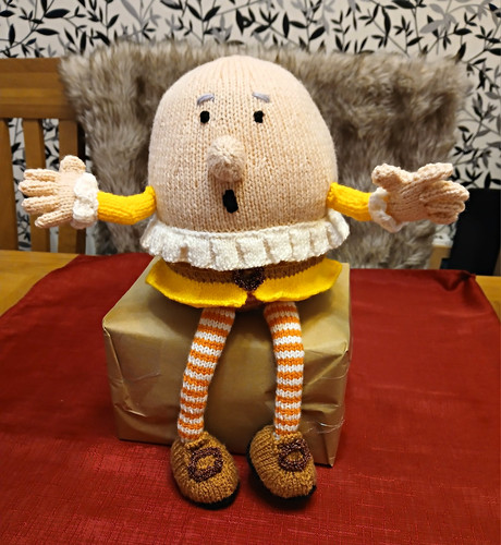 Hand knitted humpty dumpty - knitted,