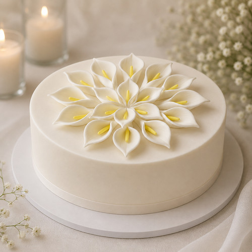 Elegant calla lily cake - calla,