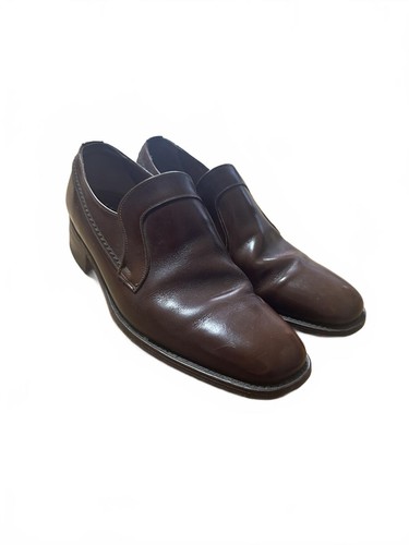 Loake brown leather slip - loake,