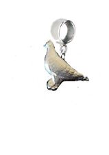 Pigeon 2.8x2.3cm ft117 Charm with 5mm Hole fit Charm Bracelet   