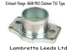 LAMBRETTA BGM PRO CLUBMAN EXHAUST FLANGE  TS1 VERSION - NEW - FREE POST.